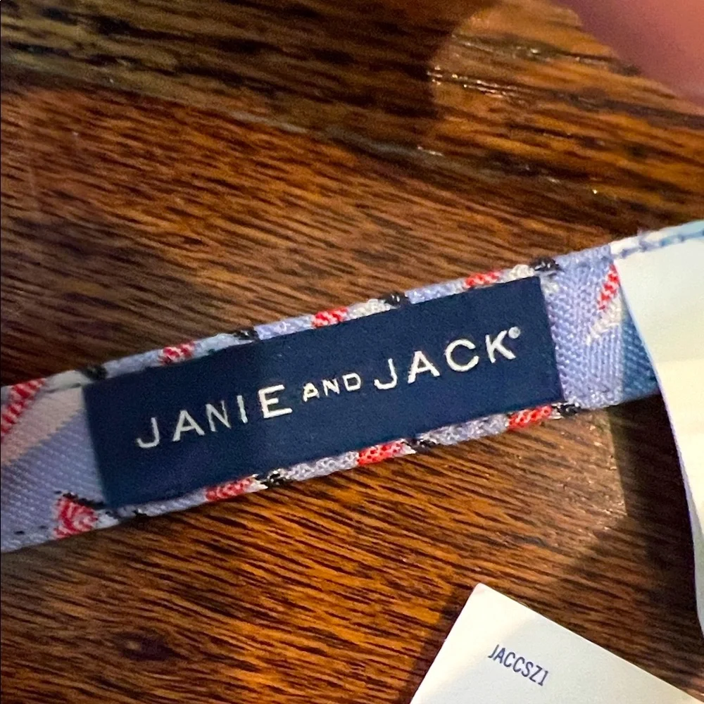 Janie and Jack Nautical Bow Tie - Blue and Red